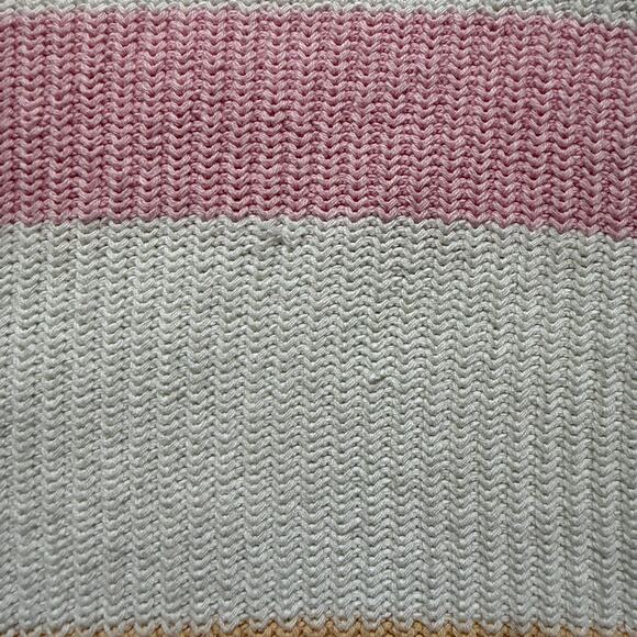 Henry Grethel Vintage Pastel Striped Cotton Oversized Sweater Women’s Small - Picture 9 of 13